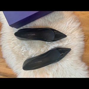 Stuart Weitzman Patent Leather Largo Block Heel Pump Sz 8